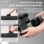 Multifunkcyjna torba podsiodłowa z uchwytem na bidon Rockbros P010 - black check - 20