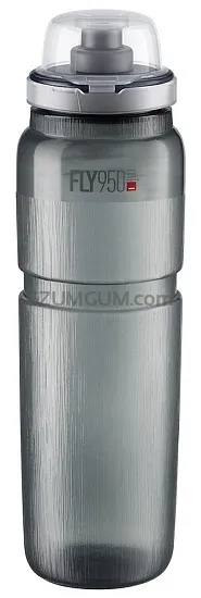 Bidon Elite Fly MTB Tex 950ml - clear grey