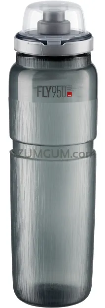 Bidon Elite Fly MTB Tex 950ml - clear grey