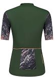 Elegancka damska koszulka kolarska Rogelli LIQUID, khaki-koral - 2