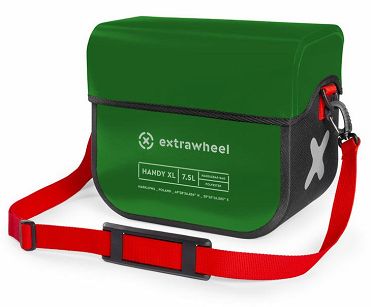 Torba na kierownicę Extrawheel Handy Polyester Green/Black XL 7,5L