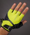 CHIBA rękawiczki rowerowe żelowe Gel Premium - żółte neon - 3