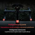 Rockbros R0 - inteligentna lampka  tylna z wieloma możliwościami montażu - 3