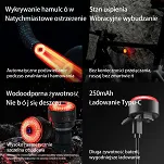 Rockbros R0 - inteligentna lampka  tylna z wieloma możliwościami montażu - 5
