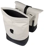 Torba miejska Basil Cove - Double Pannier Bag - 28-32L - off-white/black - 4