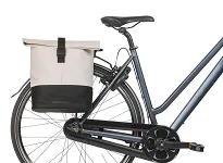 Torba miejska Basil Cove - Double Pannier Bag - 28-32L - off-white/black - 3