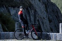 Spodnie rowerowe Rogelli FUSE 2.0 z żelową wkładką rowerową, czerwone roz. M - 5