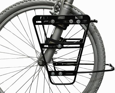 Bagażnik aluminiowy przedni, do widelca amortyzowanego Expedice Sport Arsenal 204