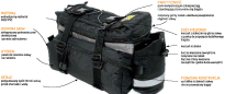 Sakwa na bagażnik Sport Arsenal LRC 450- na paski/rzepy - 5